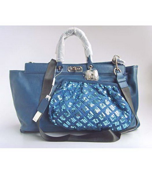 Marc Jacobs Robert Tote_Sapphire Pelle